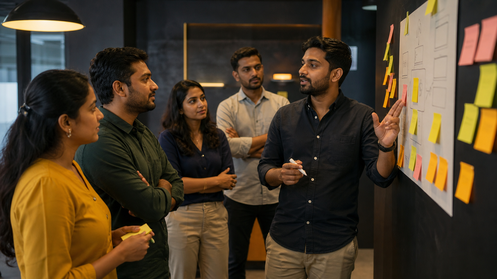 Startup team planning their funding workflow