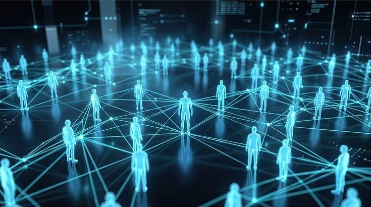 Digital business network representing Cnox member connections