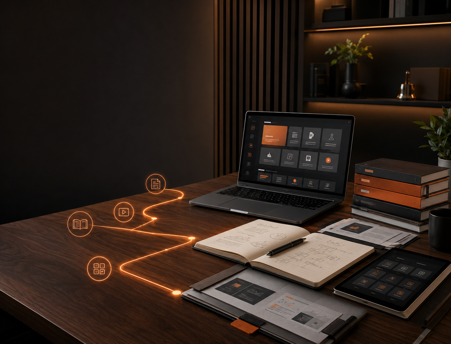 Cnox resource portal workspace with learning materials and digital tools
